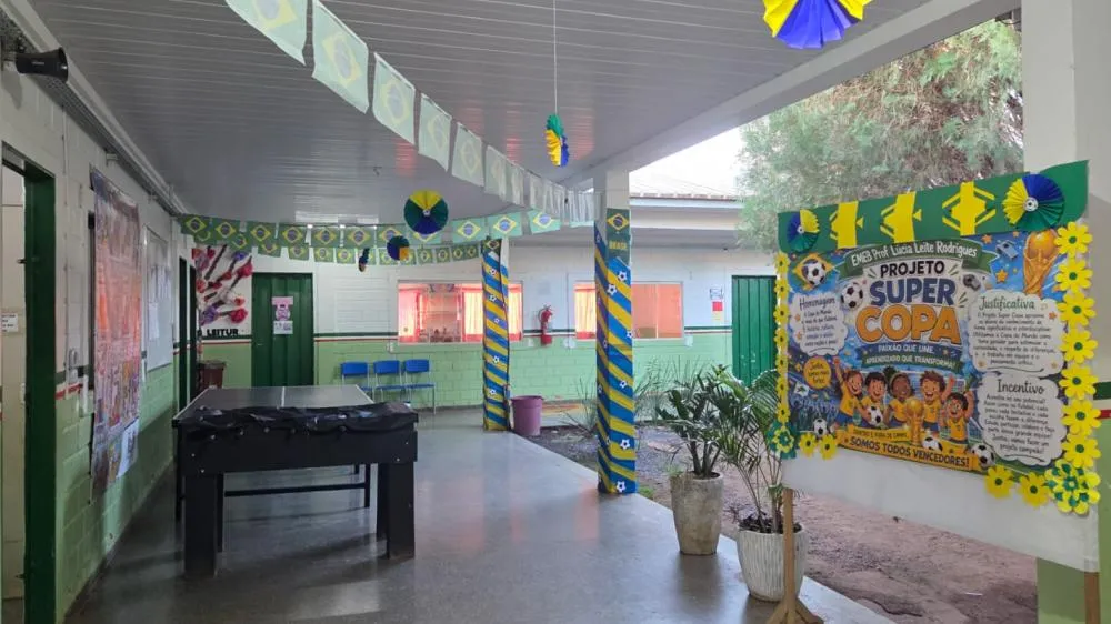 Escolas da Rede Municipal de Várzea Grande unem aprendizado, cultura e esporte no clima da Copa do Mundo