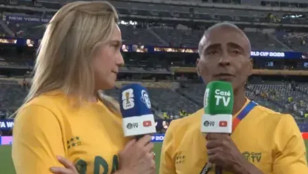 Romário manda recado para Fernanda Gentil após polêmica na Copa
