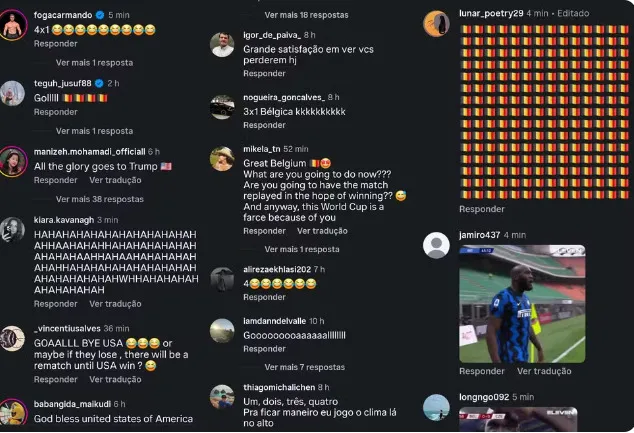 Fãs invadem perfil de Trump para zoar por goleada da Bélgica e repercutem imitação da 'dancinha' por jogadores