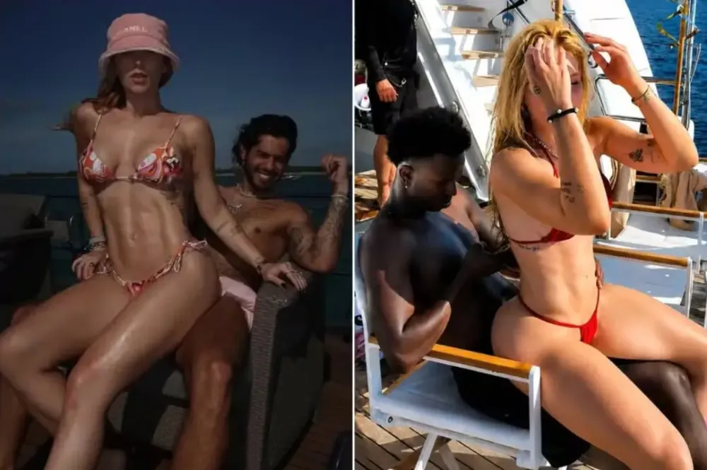 A comparação de mau gosto entre fotos de Virginia com Zé Felipe e Vini Jr. 
