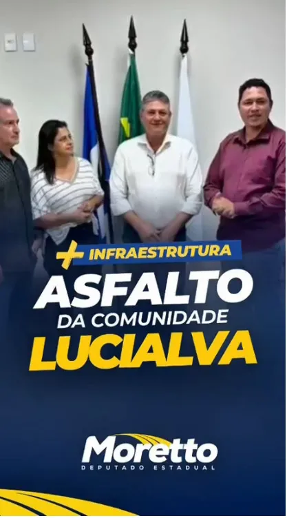 O asfalto para Lucialva é um sonho antigo da nossa população e quem acompanha nossa caminhada sabe que eu nunca desisto quando o assunto é lutar por obras que transformam a vida das pessoas.