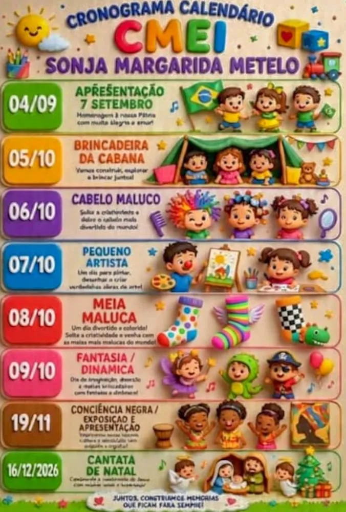 Outubro terá brincadeiras e atividades lúdicas nas unidades escolares de Várzea Grande