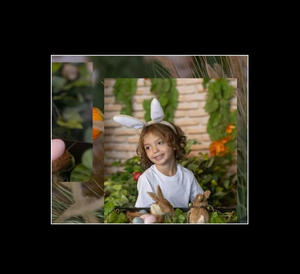 Cenário de Páscoa para lindos coelhinhos e coelhinhas: