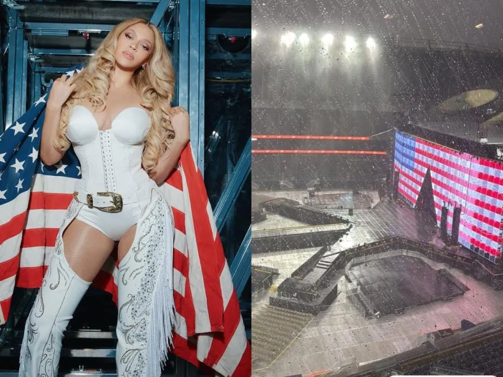 Tempestade alaga estádio em Chicago e atrasa show de Beyoncé em mais de 3 horas O evento, inicialmente marcado para às 19h, começou apenas às 22h20 (0h20 em Brasília), após a melhora do clima