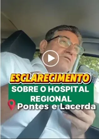 Hoje participei de uma entrevista na Rádio Super Jornal, em Pontes e Lacerda, com o amigo radialista Celso, para falar sobre as mudanças recentes em relação ao Hospital Regional.