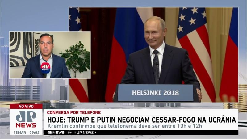 Trump e Putin negociam cessar-fogo na Ucrânia nesta terça (18)