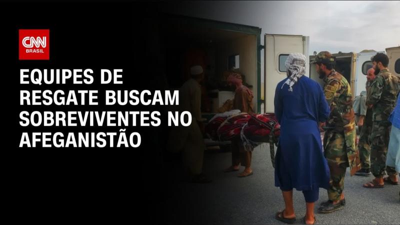 Após terremoto, equipes de resgate buscam sobreviventes no Afeganistão