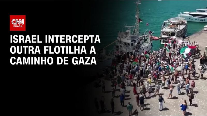 Nova flotilha de ajuda para Gaza diz que Israel interceptou barcos 