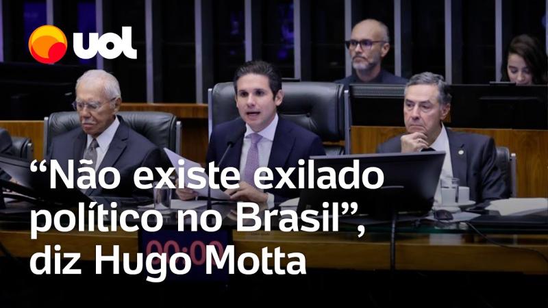 Após ida de Eduardo Bolsonaro aos EUA, Hugo Motta diz que 'não existe exilado político no Brasil'