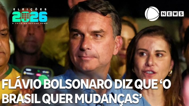 Flávio Bolsonaro diz que ‘o Brasil quer mudanças’ após resultado do 1º turno