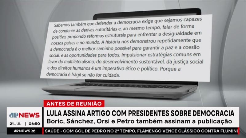 Lula e líderes lançam carta em defesa da democracia